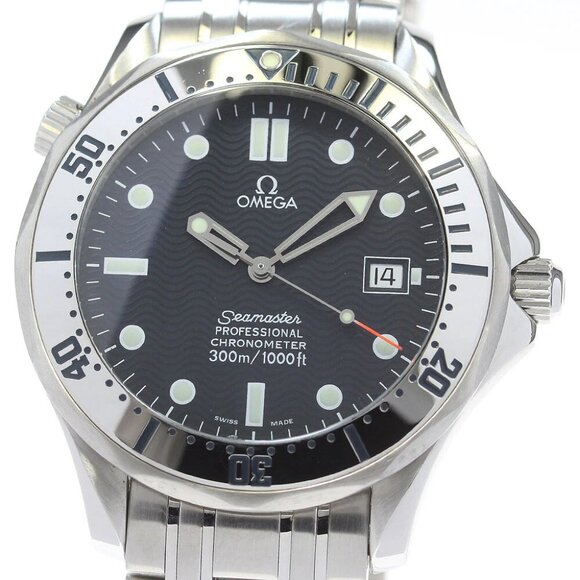 OMEGA Seamaster300 2532.80 Date Navy Dial Automatic Men's Watch - Picture 1 of 6